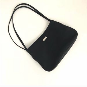 Black Nylon Shoulder Bag, Classic!